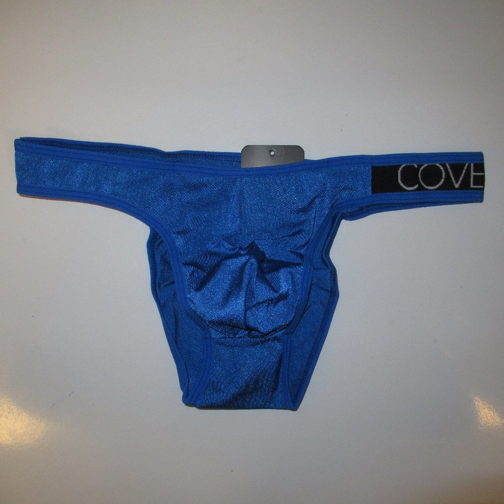 New With Tags Cover Male Royal Blue Bikini Briefs Size M